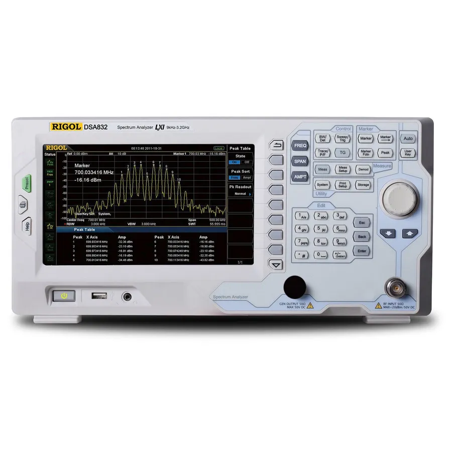RIGOL DSA832 Analisador de Espectro RF