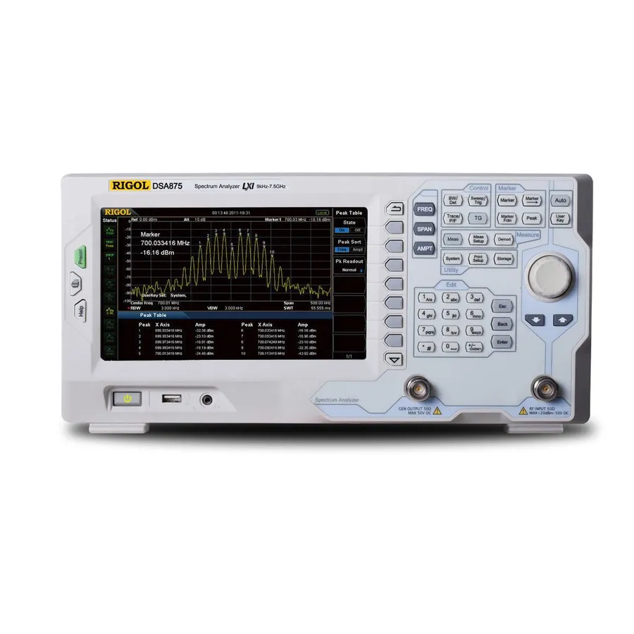 RIGOL DSA875-TG Analisador de Espectro RF