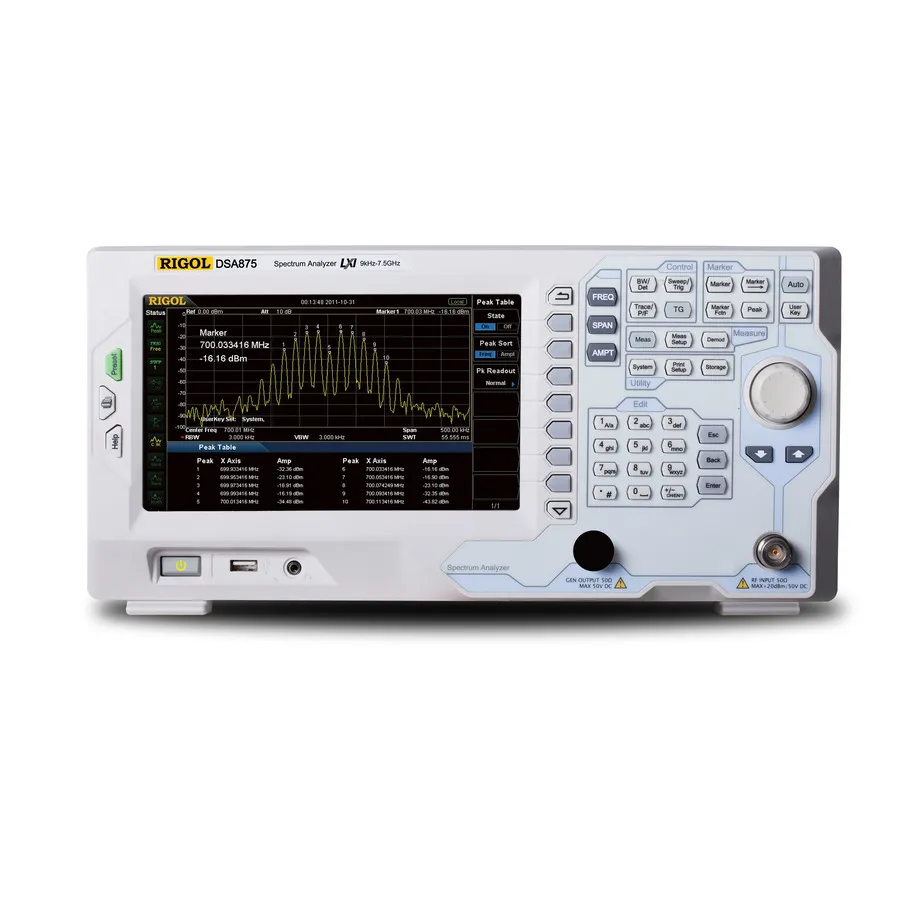 RIGOL DSA875 Analisador de Espectro RF