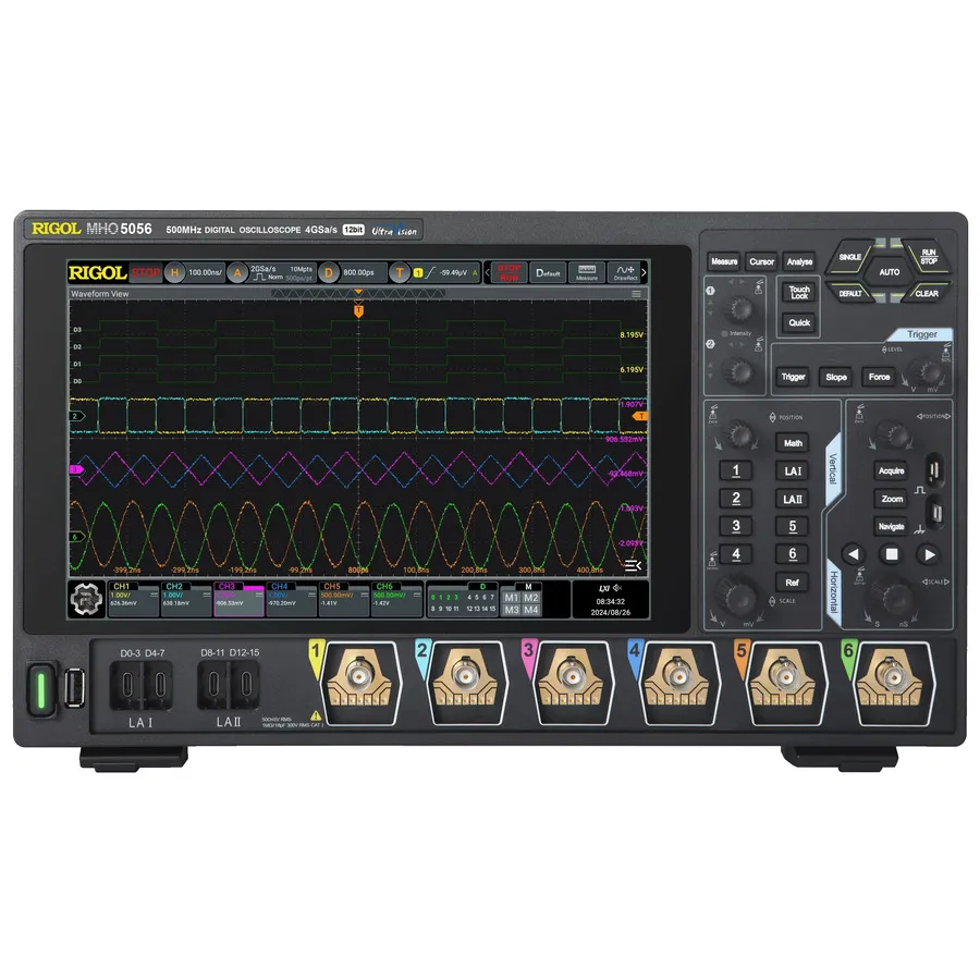 Osciloscópio Digital RIGOL MHO5056 com Analisador Lógico e AFG