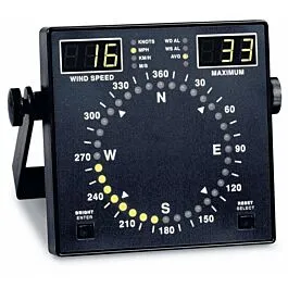 Indicador de Rastreador de Vento R.M. Young EW-99536-17 com Alarmes