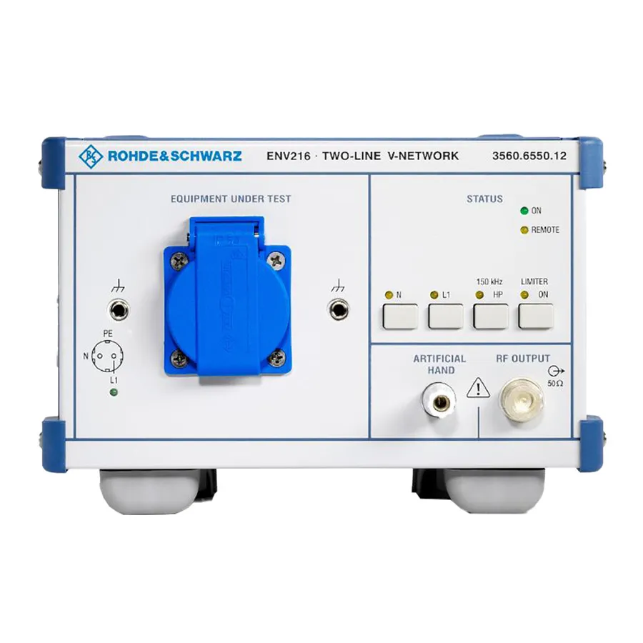 Rede de Estabilização de Impedância Rohde & Schwarz ENV216