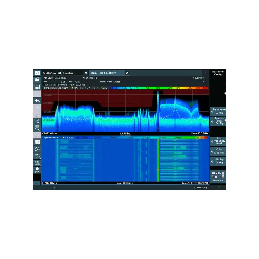 Rohde & Schwarz FPL1-K41R Aplicação de Medição de Espectro em Tempo Real