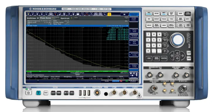 Analisador de Ruído de Fase Rohde & Schwarz FSWP26 e Testador de VCO