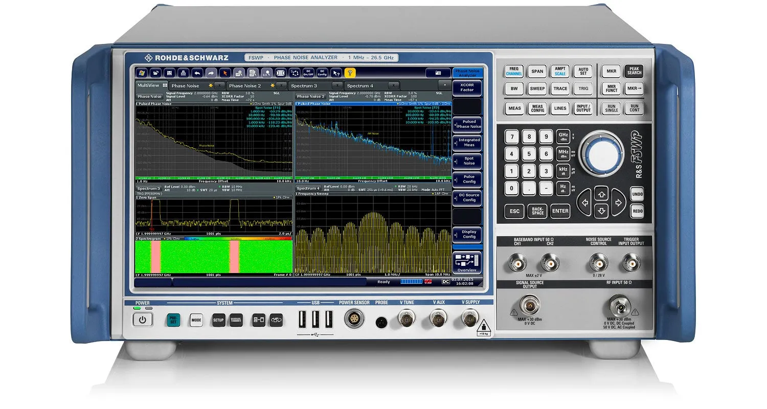 Analisador de Ruído de Fase Rohde & Schwarz FSWP50 e Testador de VCO