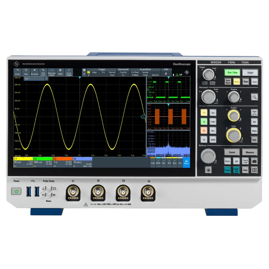 Osciloscópio de Sinal Misto Rohde & Schwarz MXO34-2PK