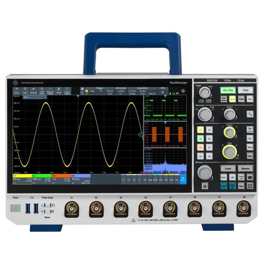 Rohde & Schwarz MXO38-5PK Osciloscópio de Sinal Misto