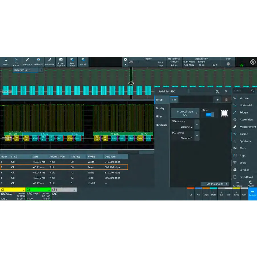 Rohde & Schwarz MXO4-PK1 Pacote de Aplicações