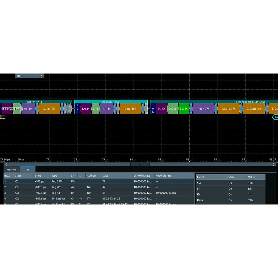 Opção de Protocolos MIPI de Baixa Velocidade Rohde & Schwarz MXO5C-K550