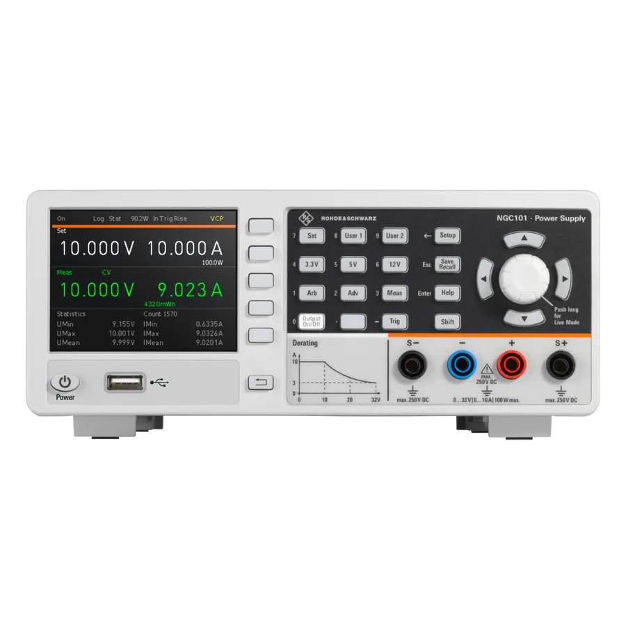 Rohde & Schwarz NGC101 Fonte de Alimentação de Saída Única