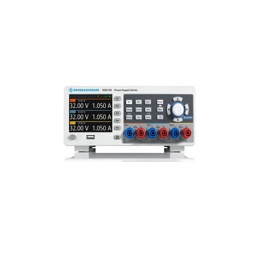 Rohde & Schwarz NGE103B Pacote de Fonte de Alimentação DC com Triple Output