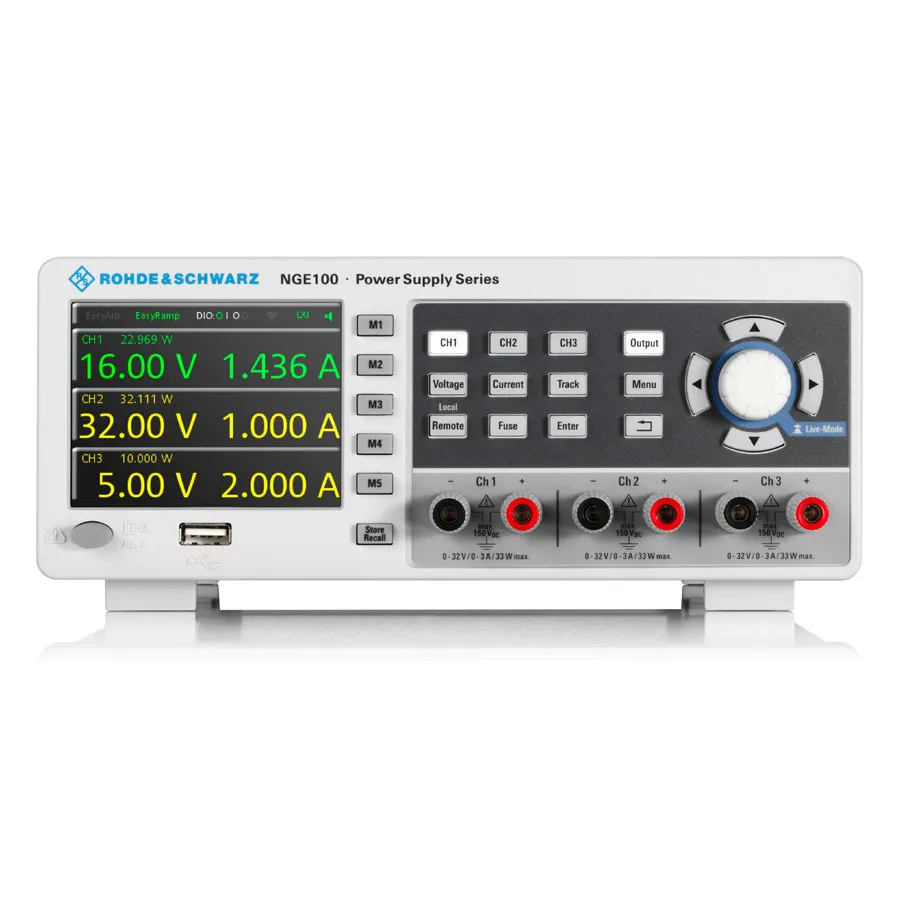 Rohde & Schwarz NGE103B Fonte de Alimentação DC