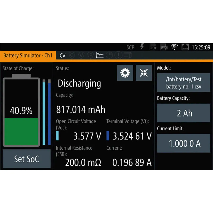 Rohde & Schwarz NGM-K106 Opção de Simulação de Bateria