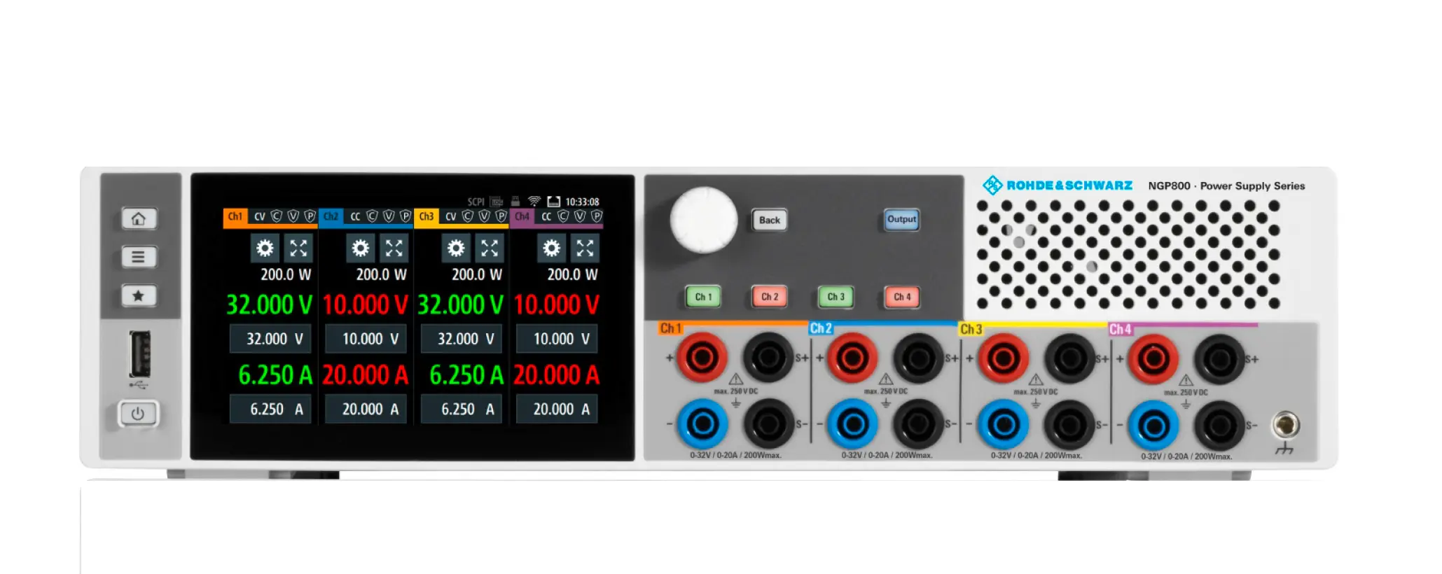 Rohde & Schwarz NGP824COMB Fonte de Alimentação DC
