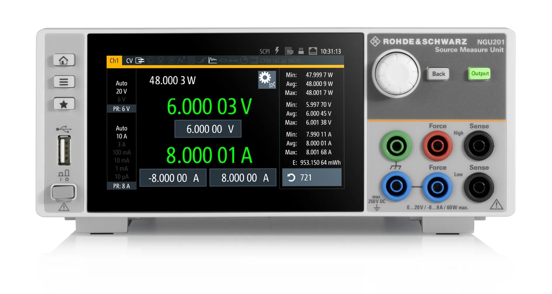 Rohde & Schwarz NGU201COM Unidade de Medição de Fonte