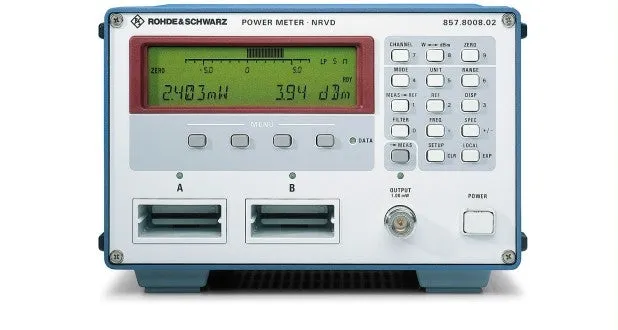 Medidor de Potência RF Dual-Canal Rohde & Schwarz NRVD