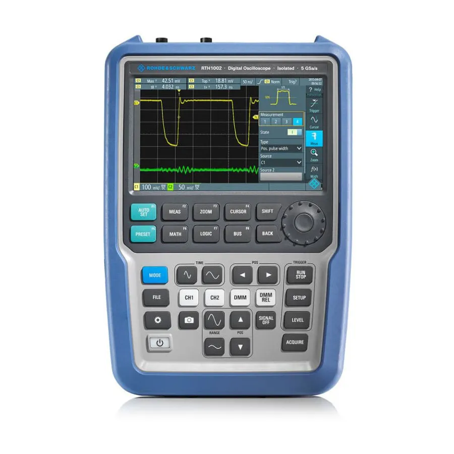 Pacote de Osciloscópio Portátil Rohde & Schwarz RTH1012MSO