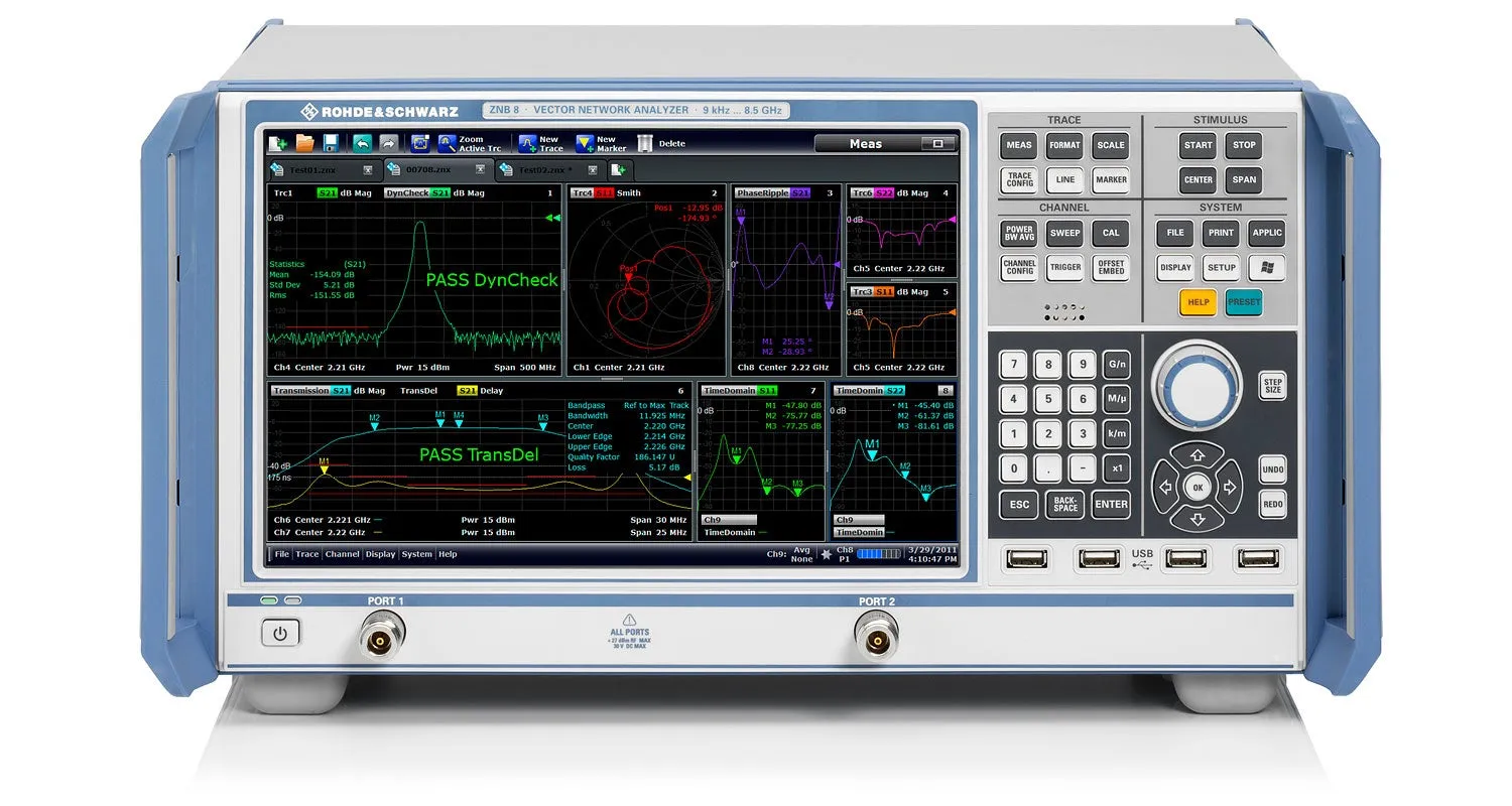 Analisador de Rede Vetorial Rohde & Schwarz ZNB26 (2 Portas)