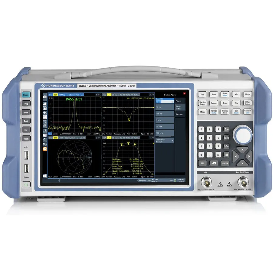Pacote Rohde & Schwarz ZNLE3-COM Analisador de Rede Vetorial