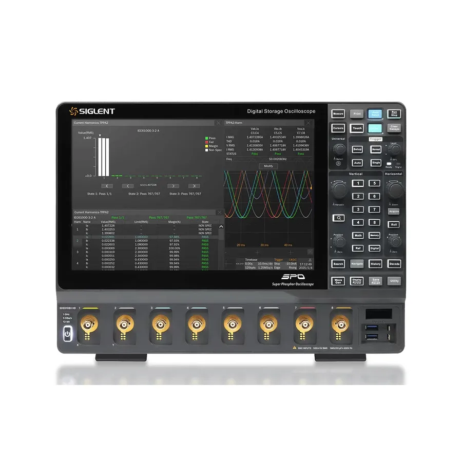 Osciloscópio Digital Siglent SDS5108X HD de 8 Canais