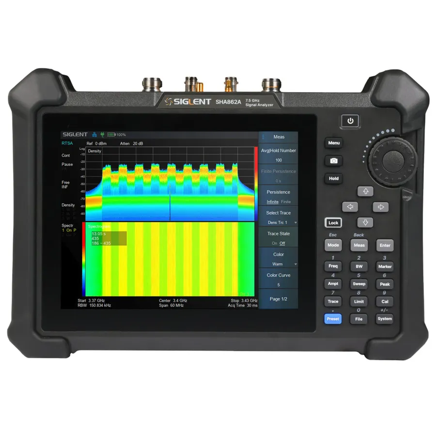 Analisador de Espectro Portátil Siglent SHA862A
