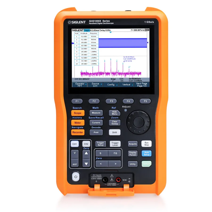 Osciloscópio Portátil Siglent SHS1102X