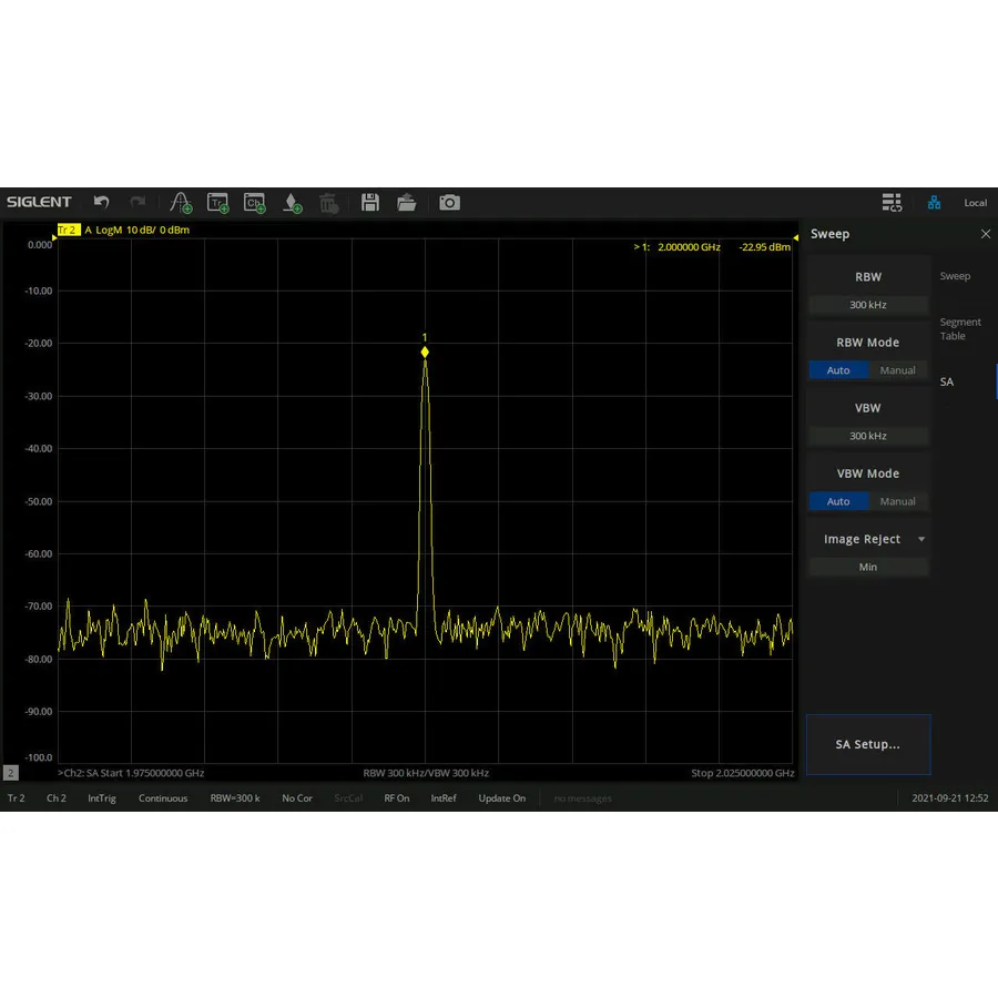 Analisador de Espectro Siglent SNA5000-SA