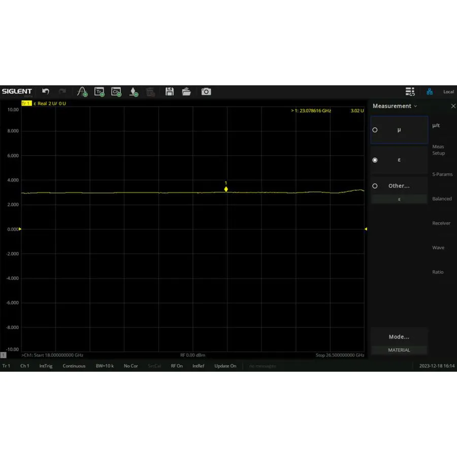Software de Medição de Material Siglent SNA6000-MT
