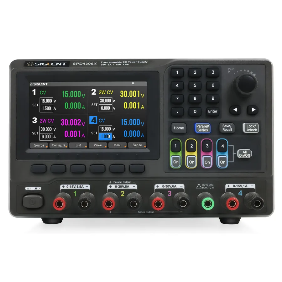 Siglent SPD4306X Fonte de Alimentação DC Linear Programável
