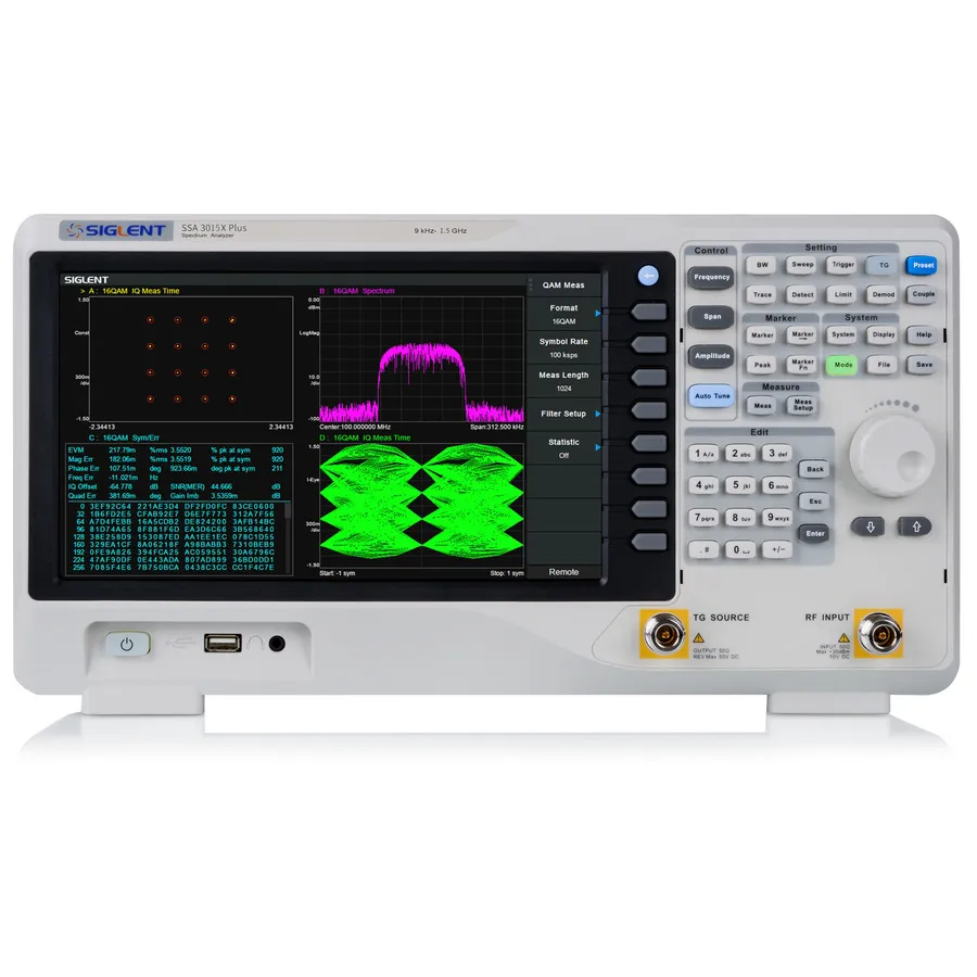 Analisador de Espectro Siglent SSA3015X Plus