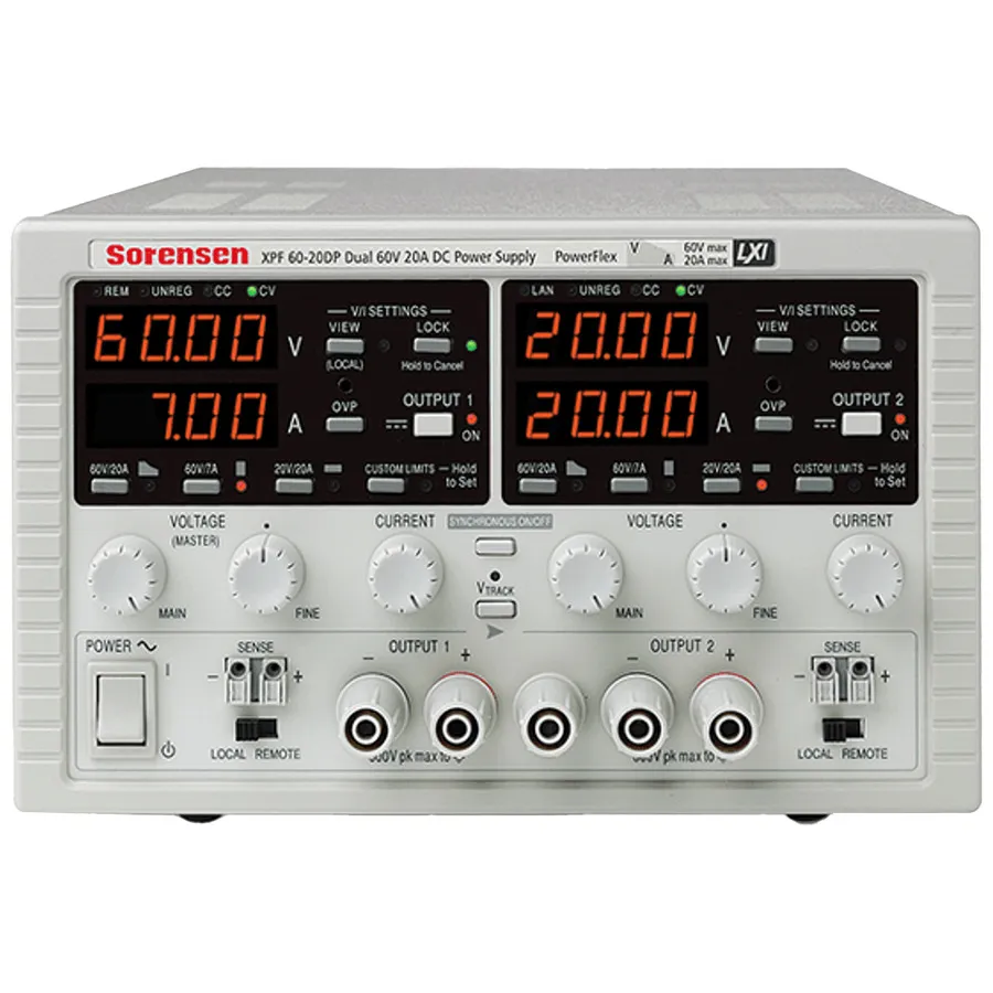 Fonte de Alimentação de Saída Dupla Sorensen XPF60-20D