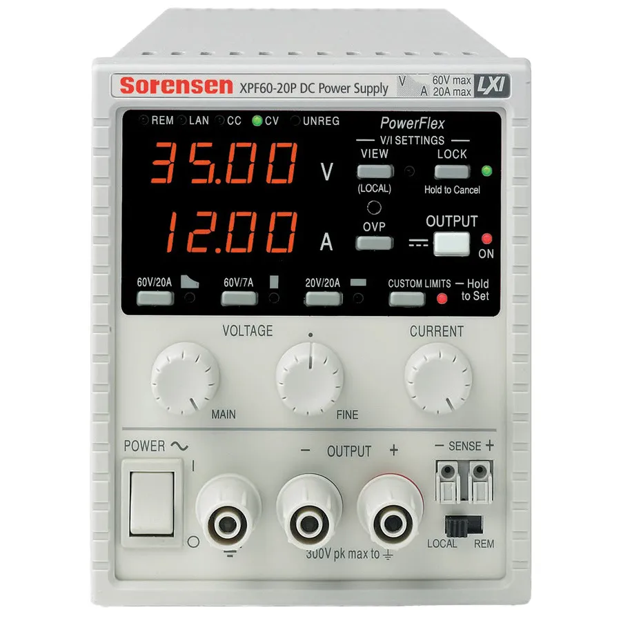 Fonte de Alimentação CC Sorensen XPF60-20S