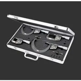 Conjunto de Micrômetros Eletrônicos Starrett S3732BXFLZ, 0-4"