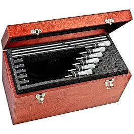 Starrett S436MDXRLZ Conjunto de Micrômetro Externo de Precisão