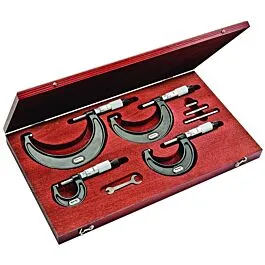 Conjunto de Micrômetro Externo Starrett SV436.1MBXRLZ 0-100mm