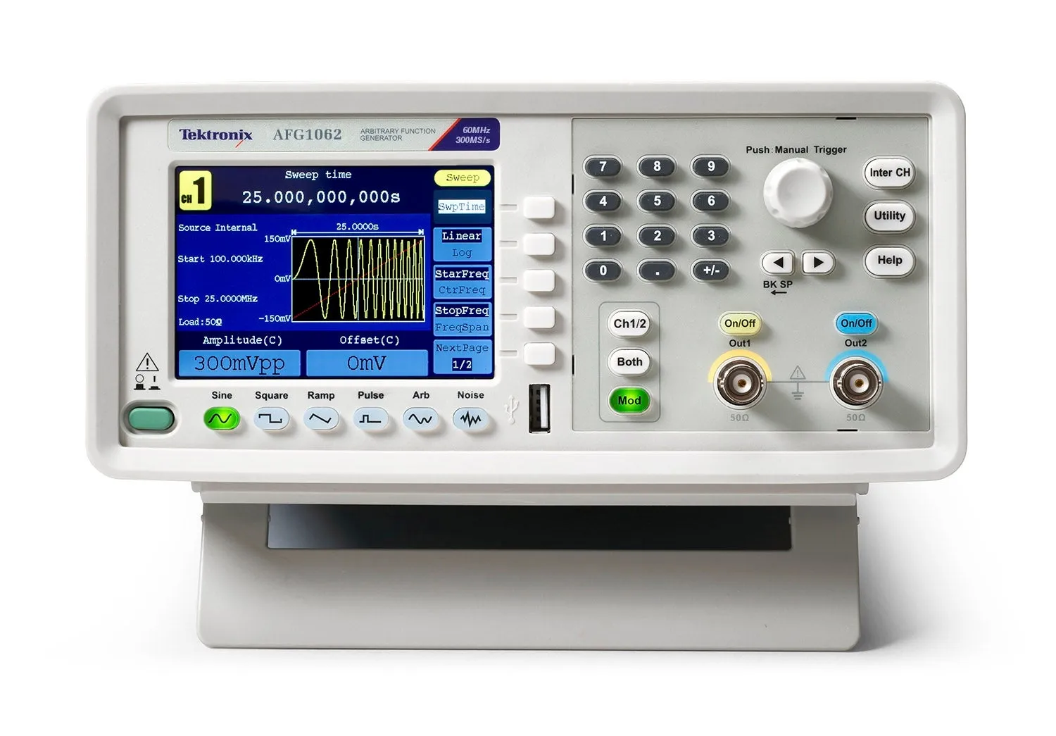 Gerador de Funções Arbitrárias Tektronix AFG1062