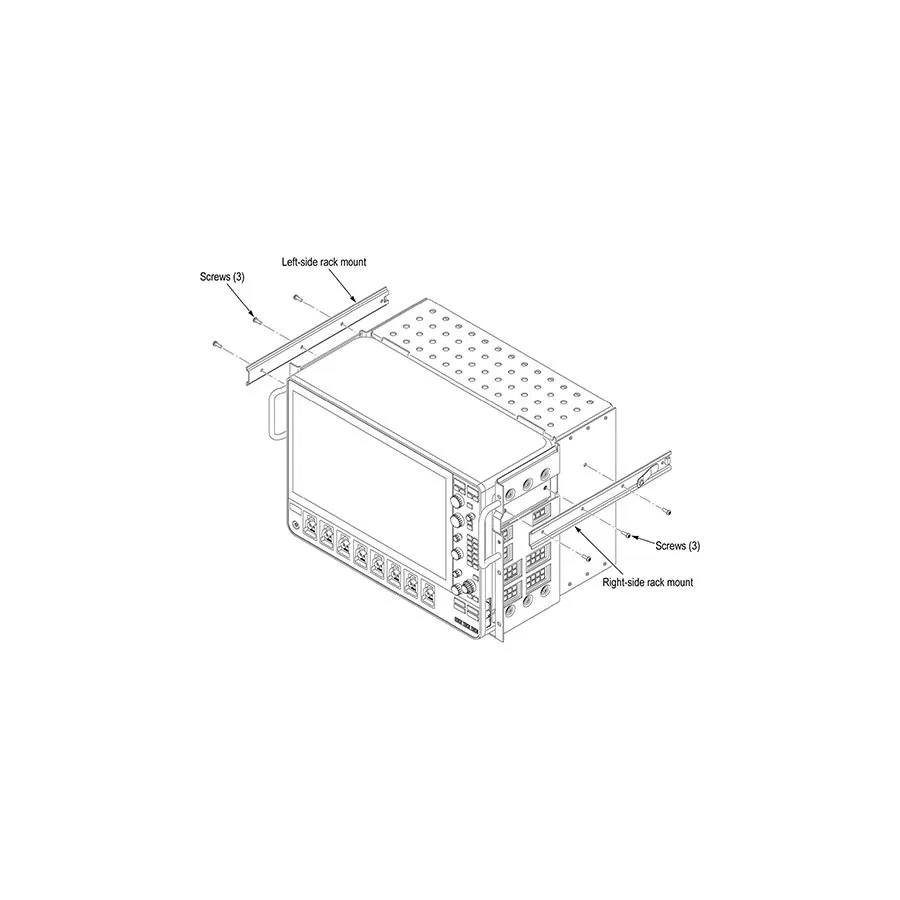 Kit de Montagem em Rack Tektronix RM5 para Osciloscópio de Sinal Misto 5 e 6 Series