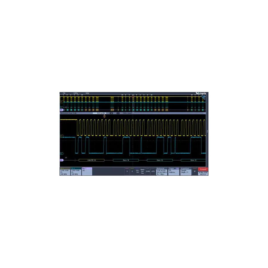 Módulo Tektronix SUP3/SRAUDIO de Acionamento e Análise de Protocolo Serial de Áudio