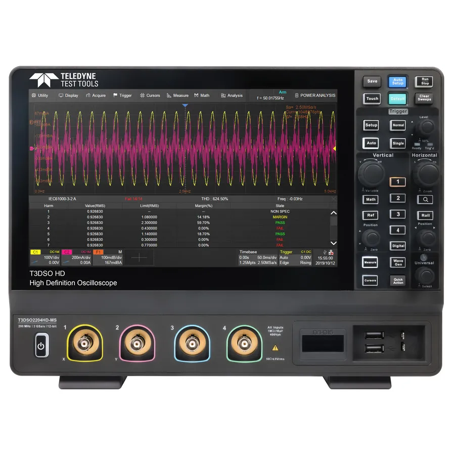 Osciloscópio MSO Teledyne LeCroy T3DSO2204HD-MS