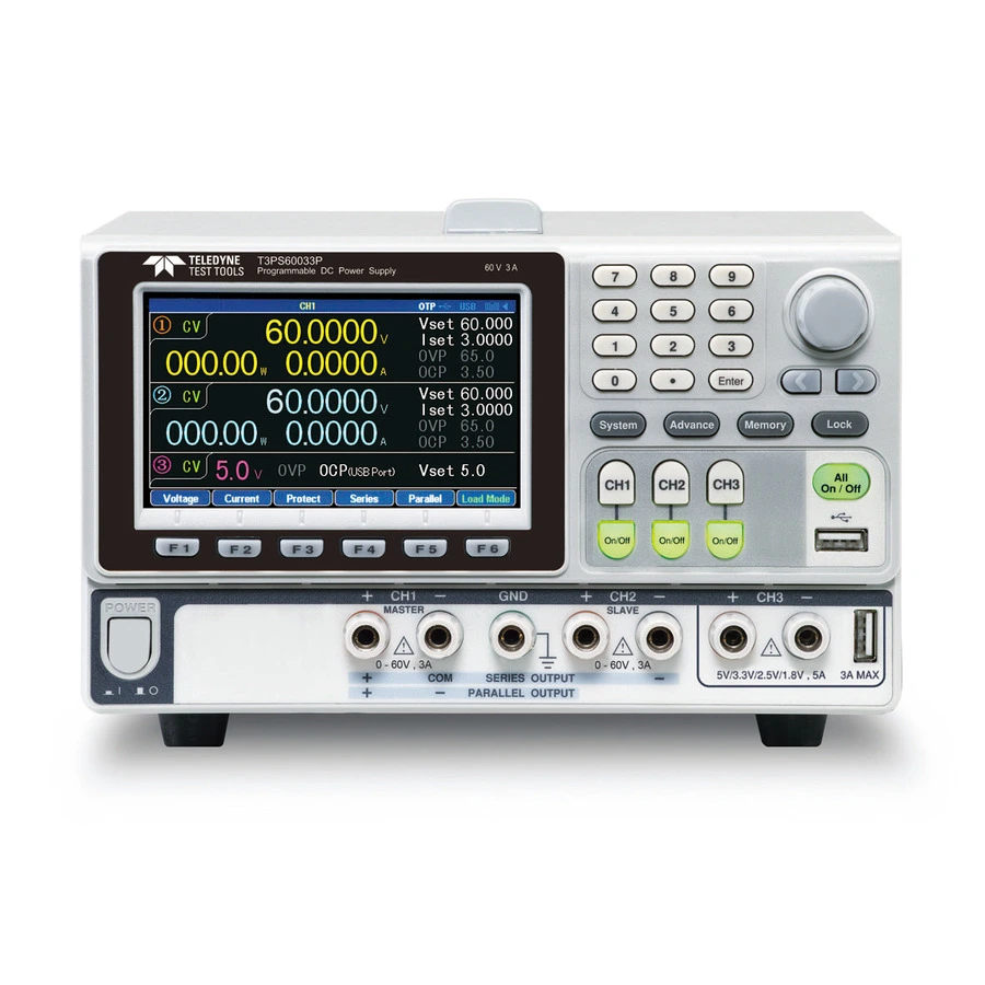 Fonte de Alimentação DC Programável Tripla Teledyne LeCroy T3PS30063P