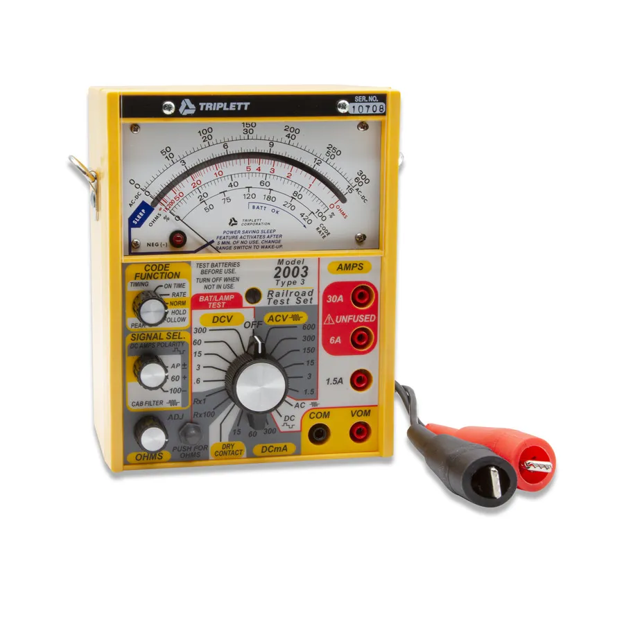 Conjunto de Teste Ferroviário Triplett 2013-NIST