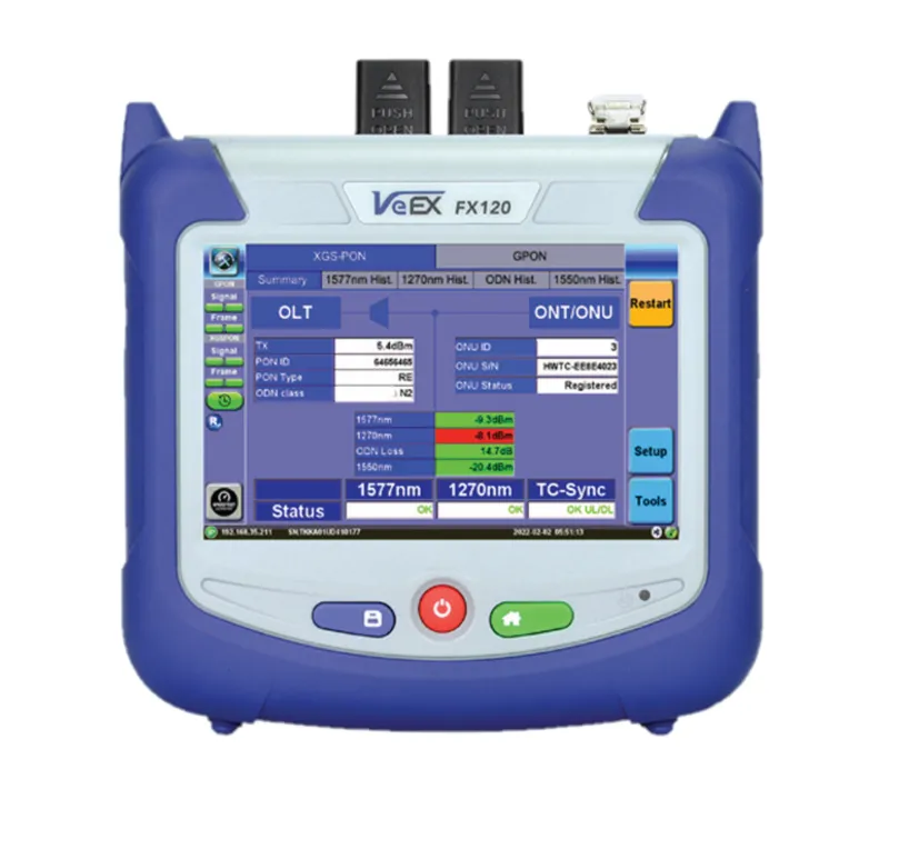 Analisador PON Avançado VeEX FX120