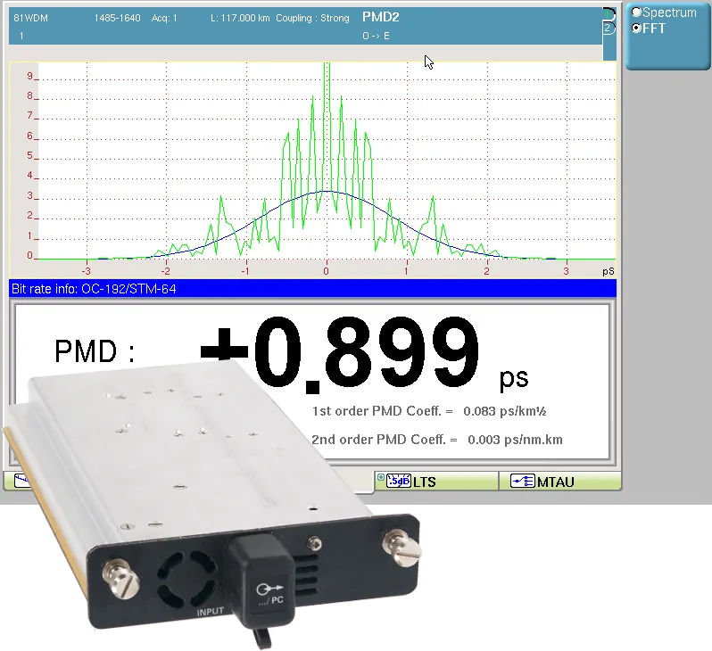 Módulo de Teste PMD Viavi E81IPMD
