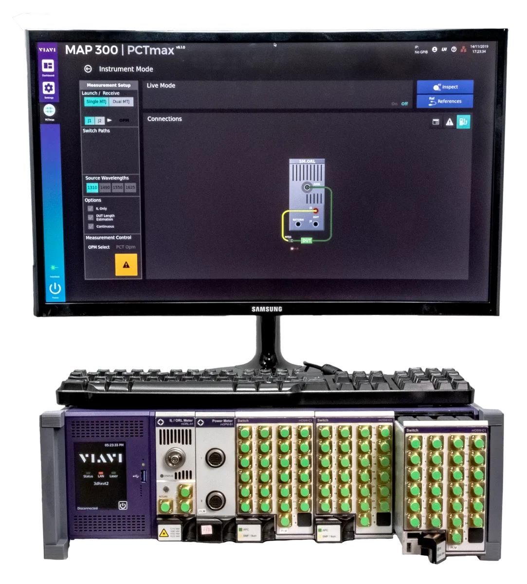 Medidor de Teste Monomodo IL/RL Viavi MORL-A13456
