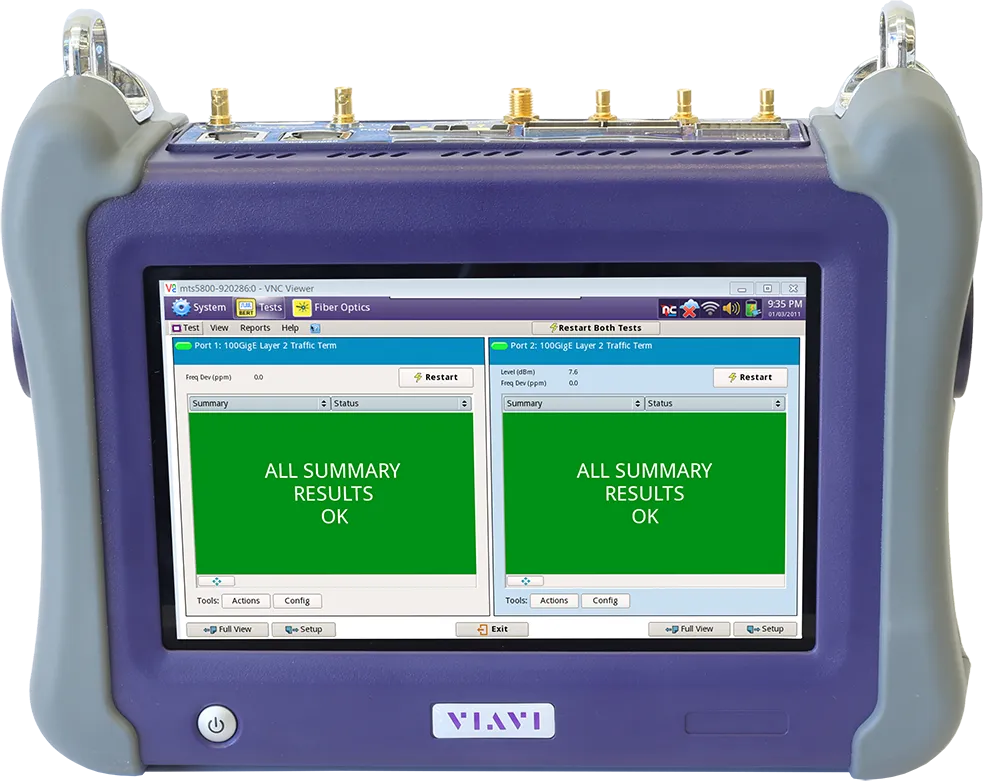 Testador de Rede Portátil Viavi TB/MTS-5800-100G