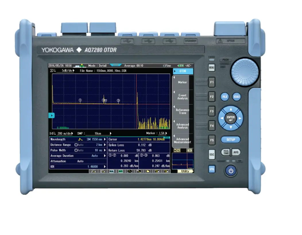 Yokogawa AQ7280 — Refletômetro no Domínio do Tempo Óptico (OTDR)